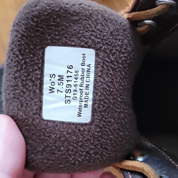 Sperry Topsider Boots Sz 7 Brown - Picture 3 of 4